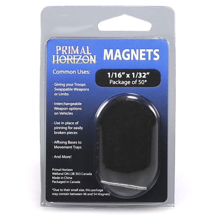 Primal Horizon Miniature Accessories and Tools Primal Horizon Magnets: 1/16 in x 1/32 in (50)