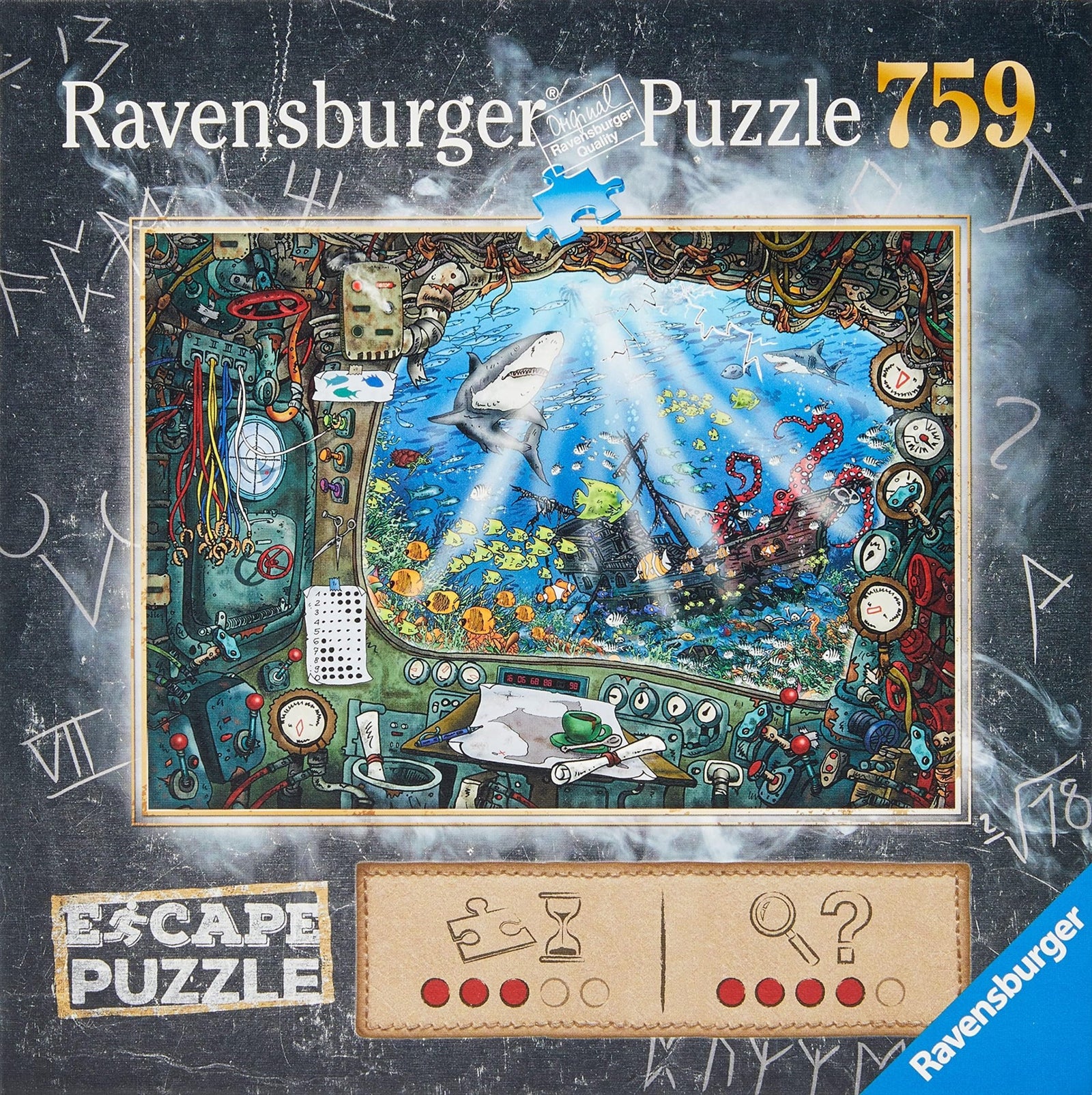 Ravensburger ESCAPE: Submarine 759pc Puzzle - Lost City Toys