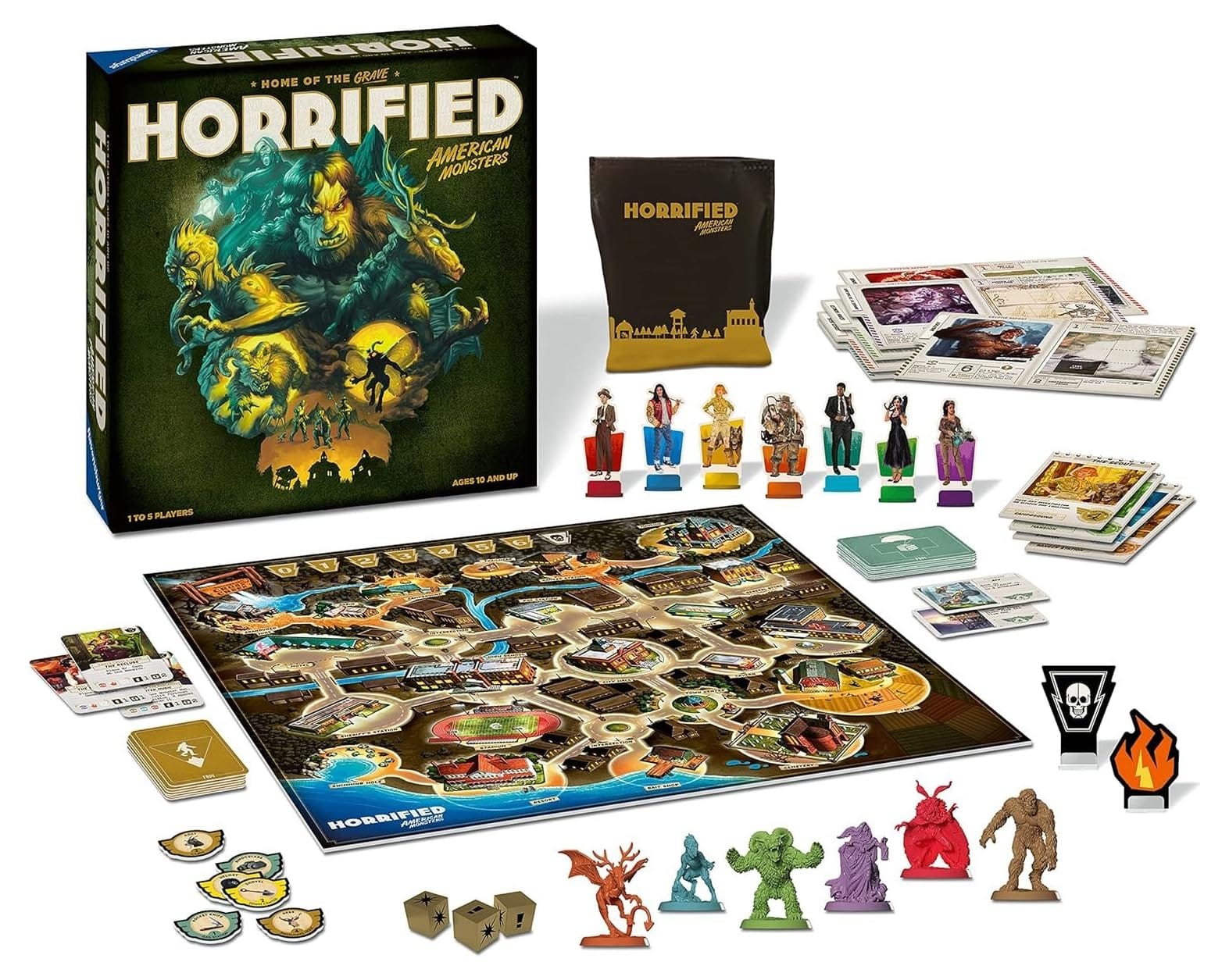 Ravensburger Horrified: American Monsters - Lost City Toys