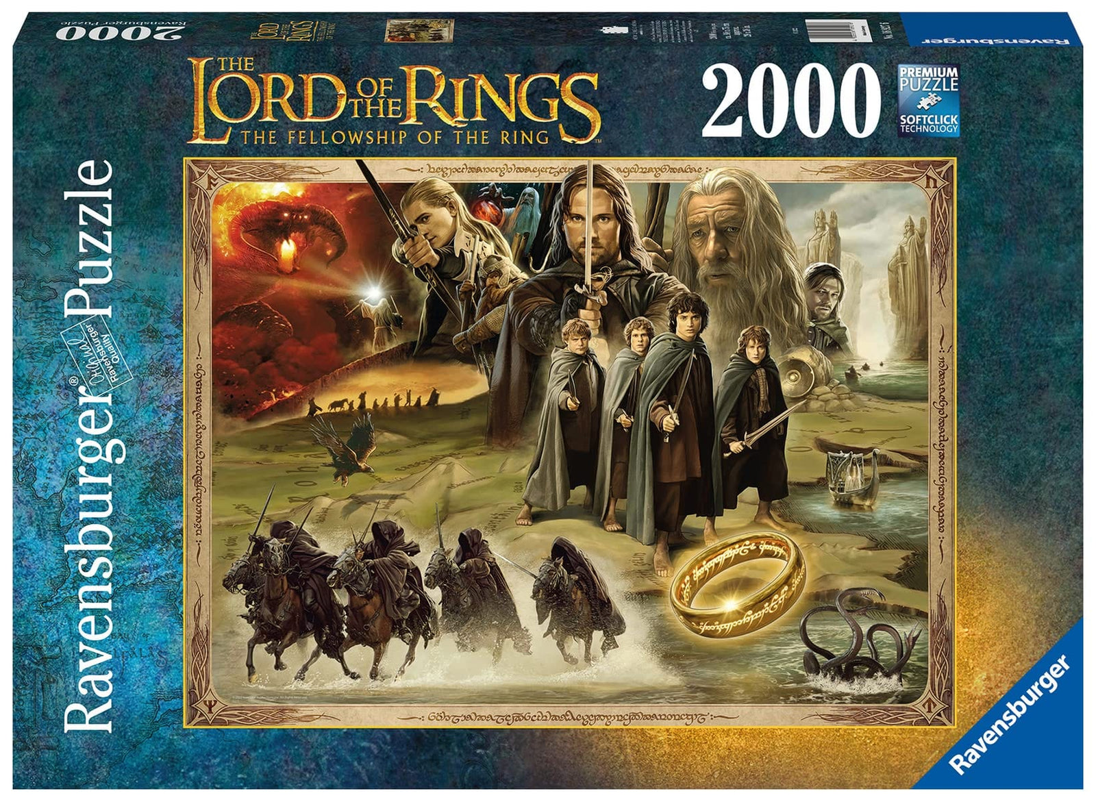 Ravensburger Lord Of The Ring: Fellowship Of Ring 2000pc Puzzle - Lost City Toys