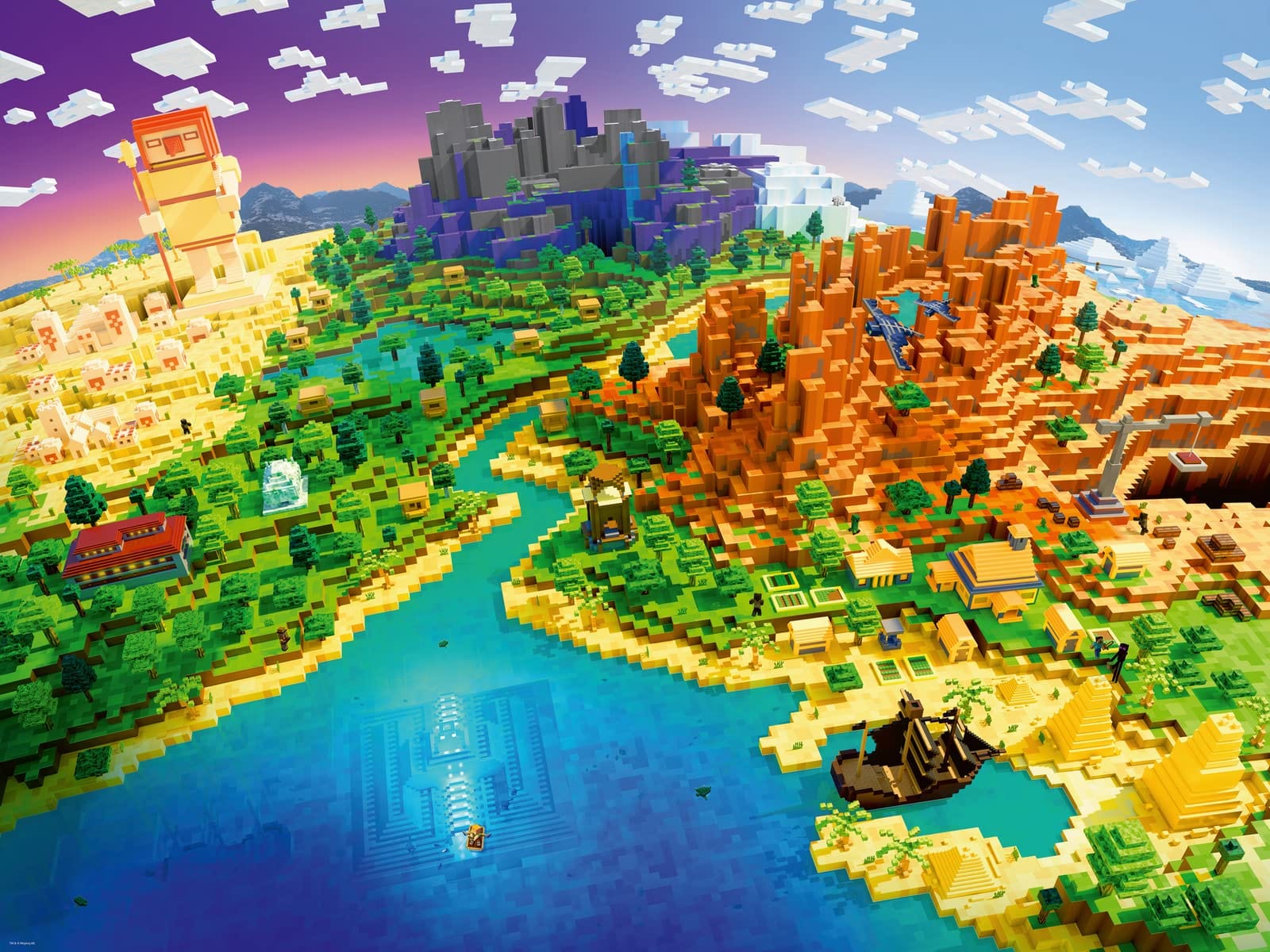 Ravensburger Toys and Collectible Ravensburger World of Minecraft 1500pc Puzzle