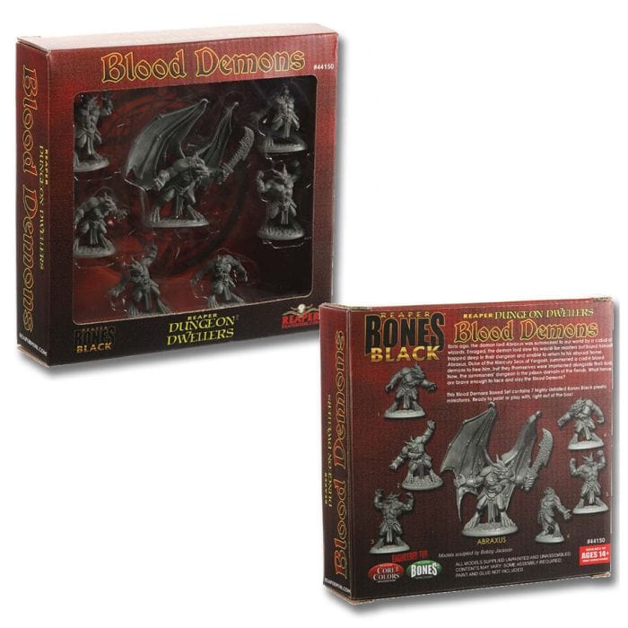 Reaper Miniatures Bones Black: Blood Demons: Boxed Set - Lost City Toys