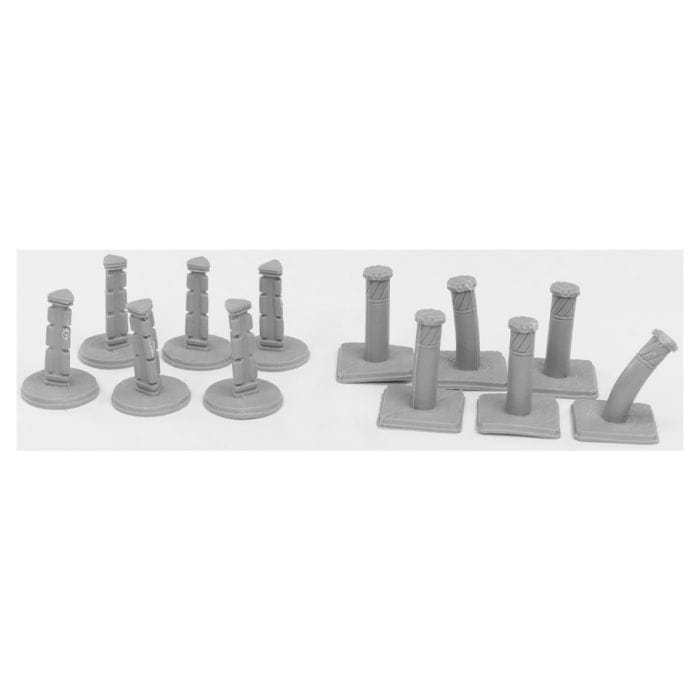 Reaper Miniatures Bones Black: Bollards (12) - Lost City Toys