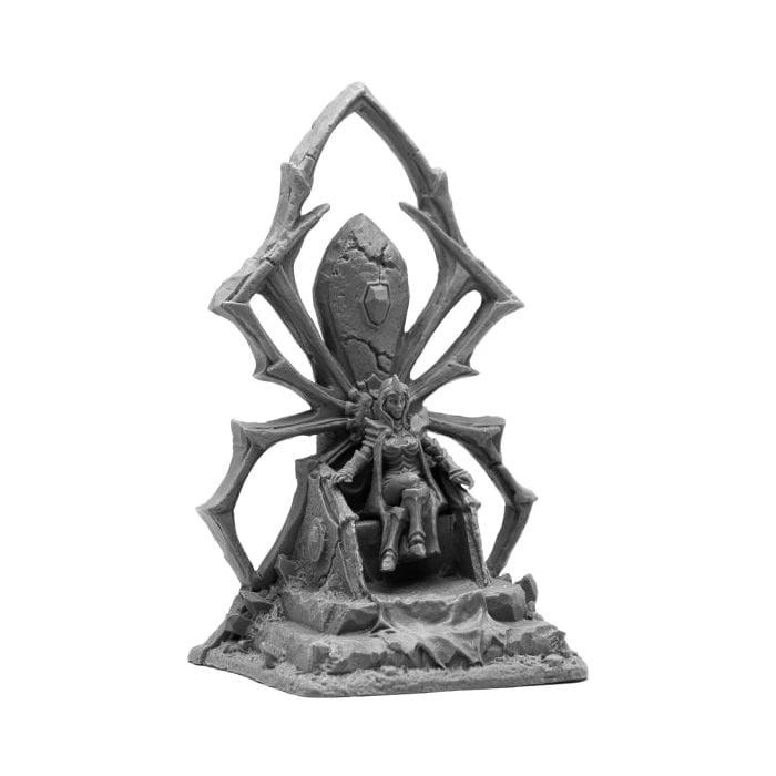 Reaper Miniatures Bones Black: Dark Elf Queen on Throne - Lost City Toys