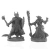 Reaper Miniatures Bones Black: Dragonfolk Wizard and Cleric - Lost City Toys