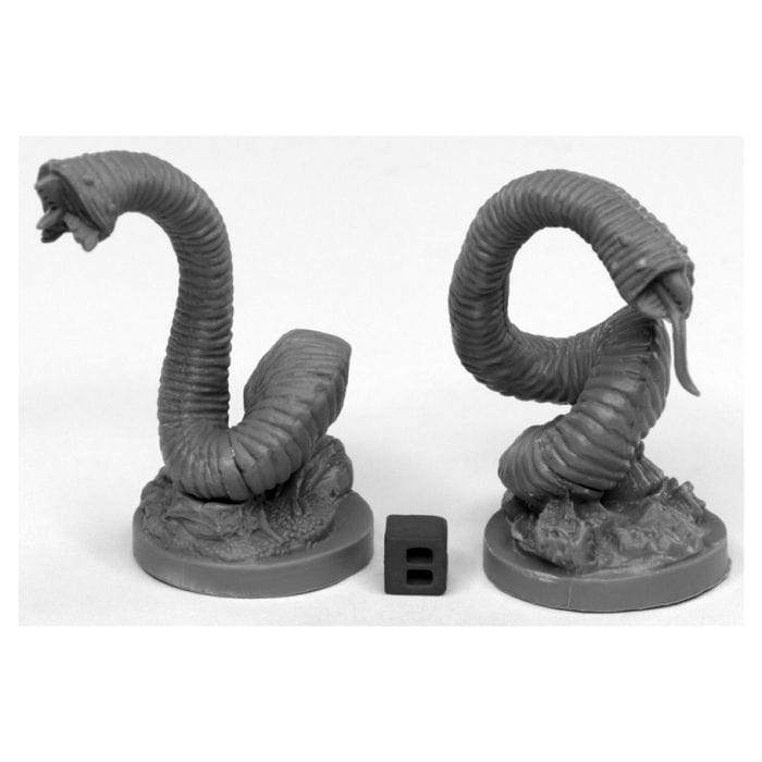 Reaper Miniatures Bones Black: Giant Leeches (2) - Lost City Toys