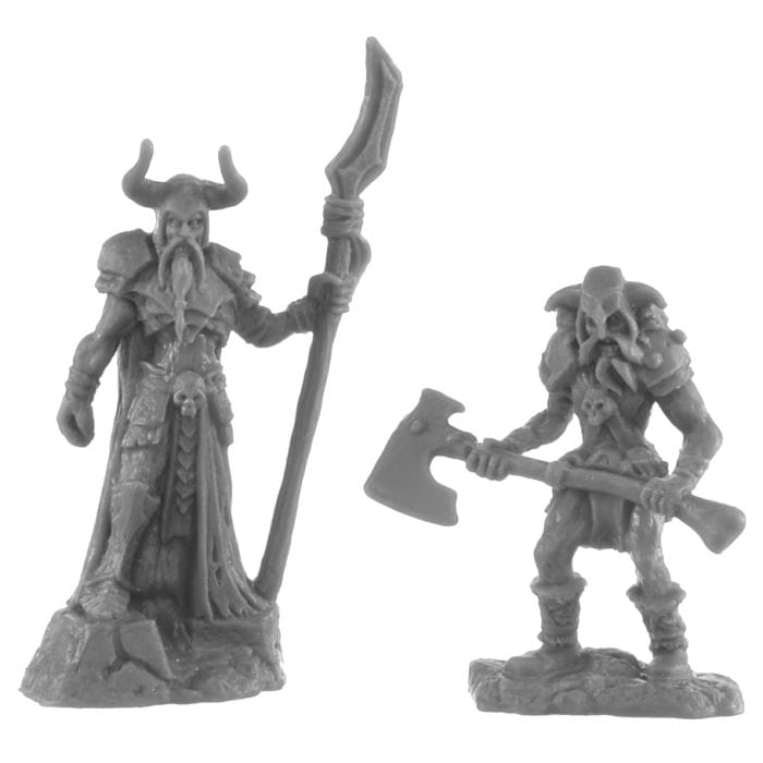 Reaper Miniatures Bones Black: Rune Wight Thane and Jarl (2) - Lost City Toys