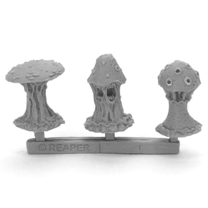 Reaper Miniatures Bones Black: Shrieking Fungi (3) - Lost City Toys