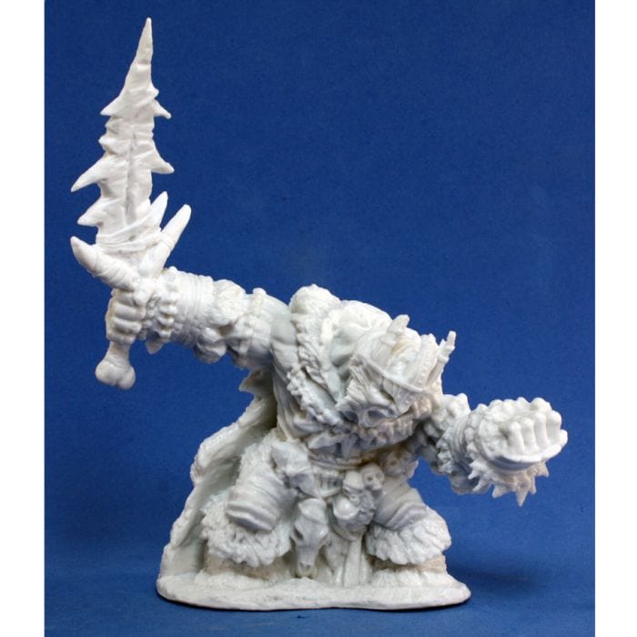 Reaper Miniatures Bones: Boerogg Blackrime, Frost Giant Jarl - Lost City Toys