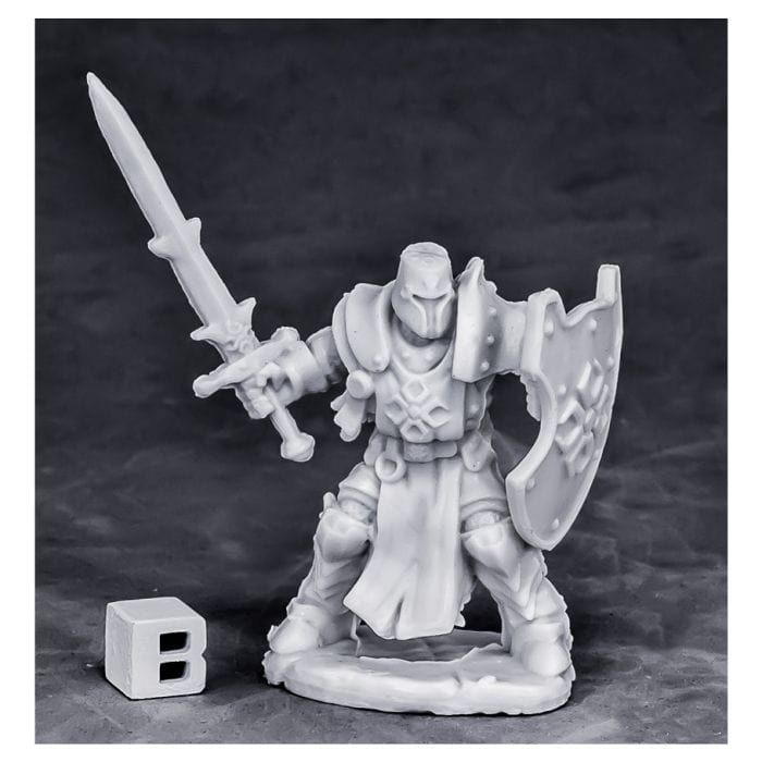 Reaper Miniatures Bones: Crusader Champion Attacking - Lost City Toys