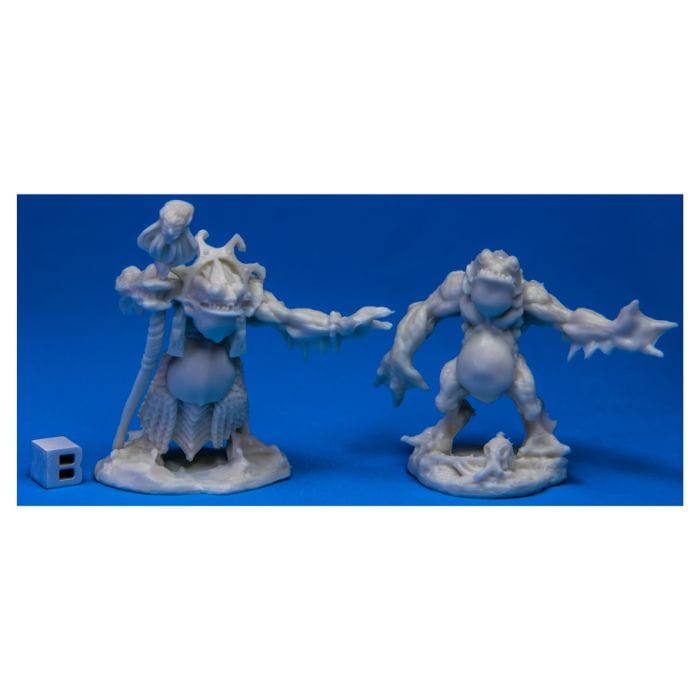 Reaper Miniatures Bones: Deep Ones Priest and Servitor (2) - Lost City Toys