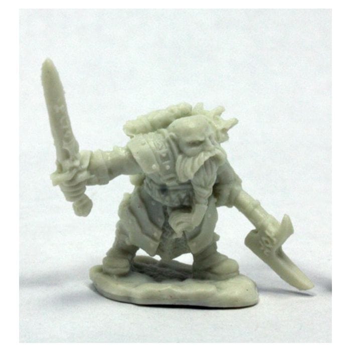 Reaper Miniatures Bones: Durgam Deepmug, Dwarf Hero - Lost City Toys