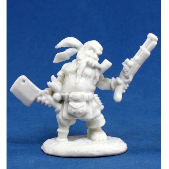 Reaper Miniatures Bones: Gruff Grimecleaver, Dwarf Pirate - Lost City Toys