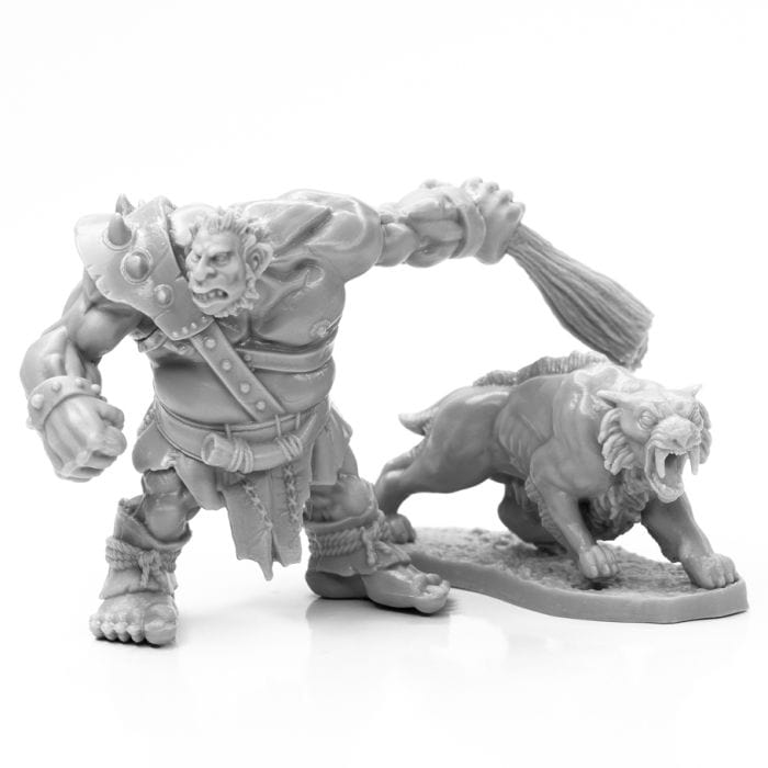 Reaper Miniatures Bones: Hill Giant Hunter & Dire Lion - Lost City Toys