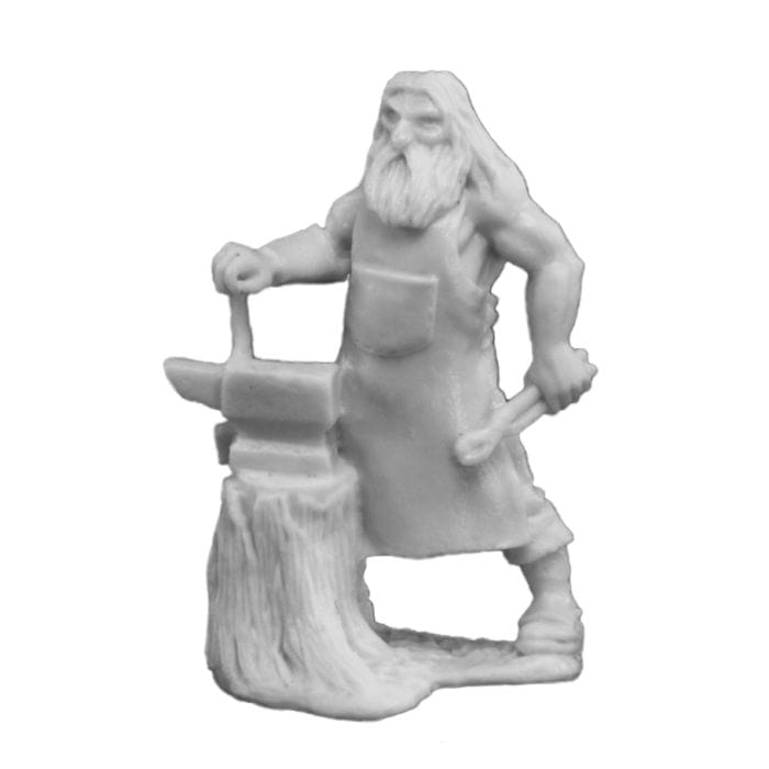 Reaper Miniatures Bones: Townsfolk: Blacksmith - Lost City Toys