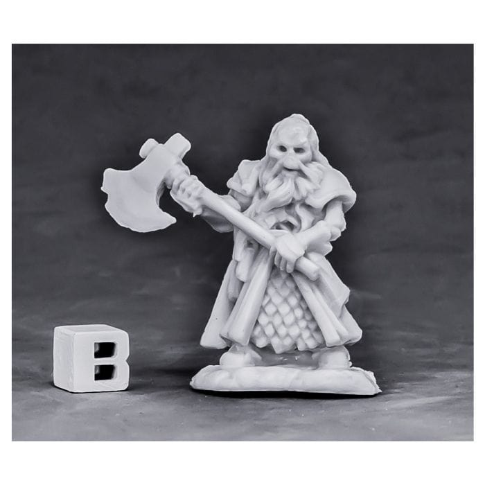 Reaper Miniatures Bones: Undead Dwarf Fighter - Lost City Toys