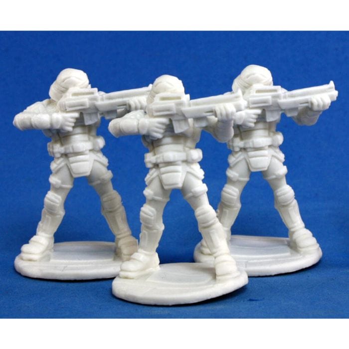 Reaper Miniatures Chronoscope: Bones: Nova Corp: Guard (3) - Lost City Toys