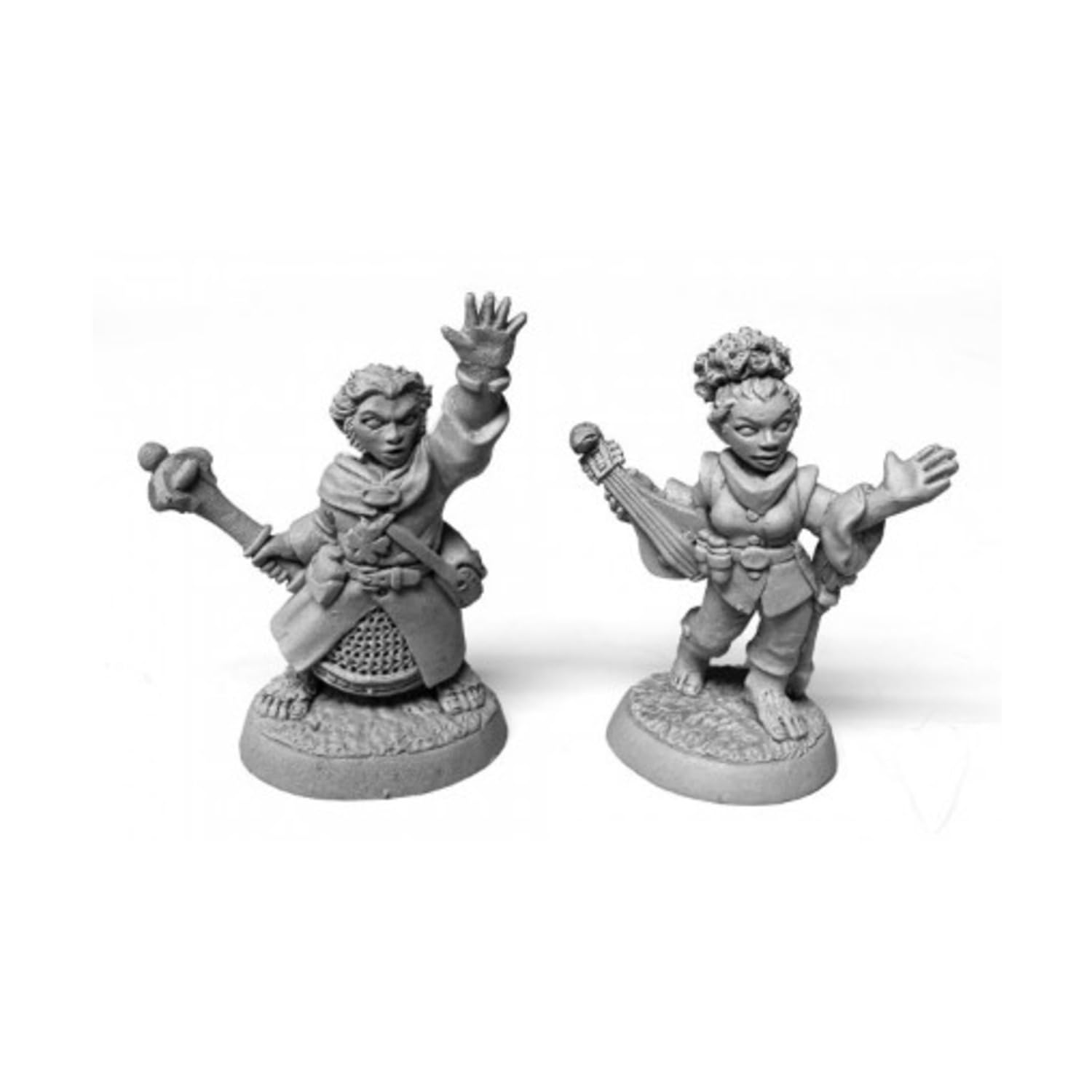 Reaper Miniatures Dungeon Dwellers Bones: Halfling Cleric and Bard - Lost City Toys