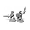 Reaper Miniatures Dungeon Dwellers Bones: Halfling Fighter and Barbarian - Lost City Toys