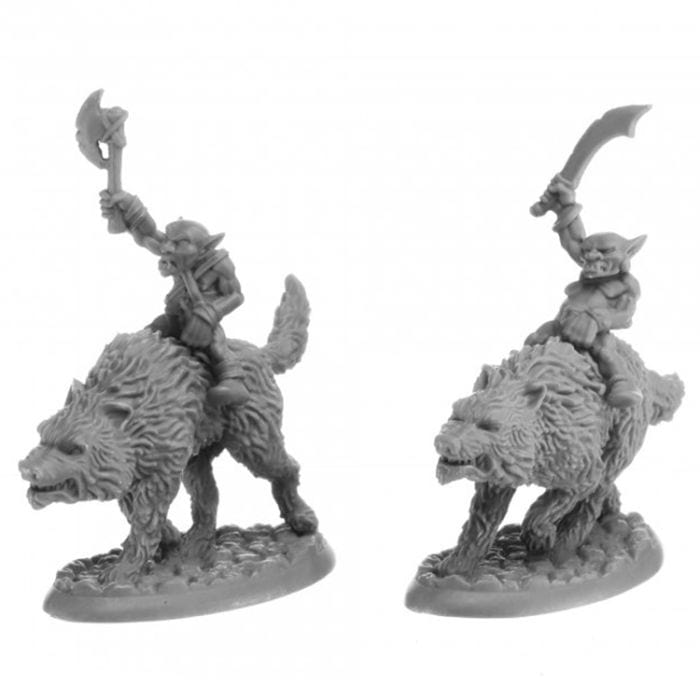 Reaper Miniatures Dungeon Dwellers: Goblin Wolfriders (2) - Lost City Toys