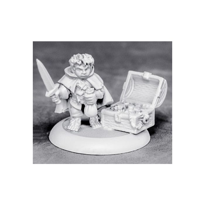 Reaper Miniatures Dungeon Dwellers: Stitch Thimbletoe, Halfling Thief - Lost City Toys