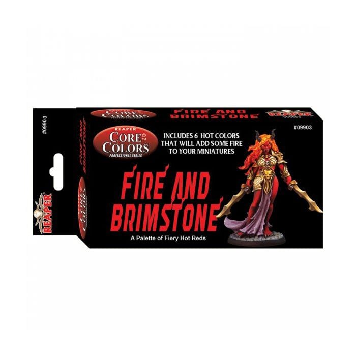 Reaper Miniatures Fast Palette: Fire and Brimstone: Hot Reds - Lost City Toys