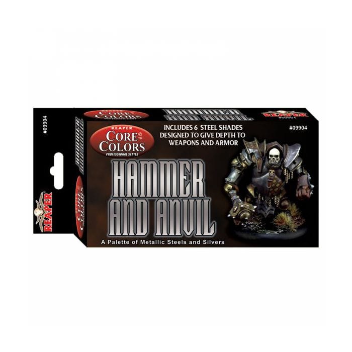 Reaper Miniatures Fast Palette: Hammer and Anvil: Steel Metallics - Lost City Toys