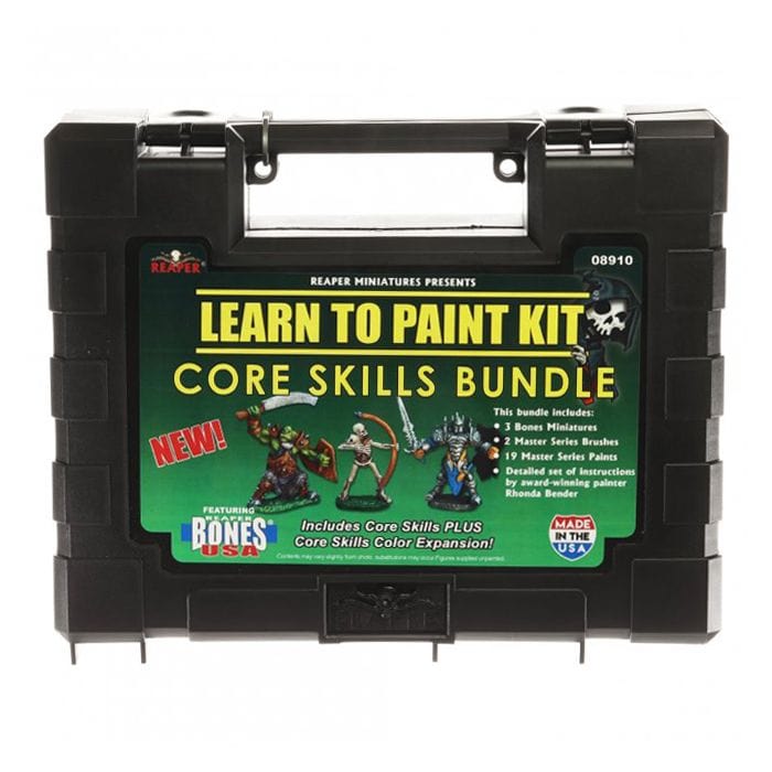 Reaper Miniatures Learn To Paint Kit: Core Skills Bundle - Lost City Toys