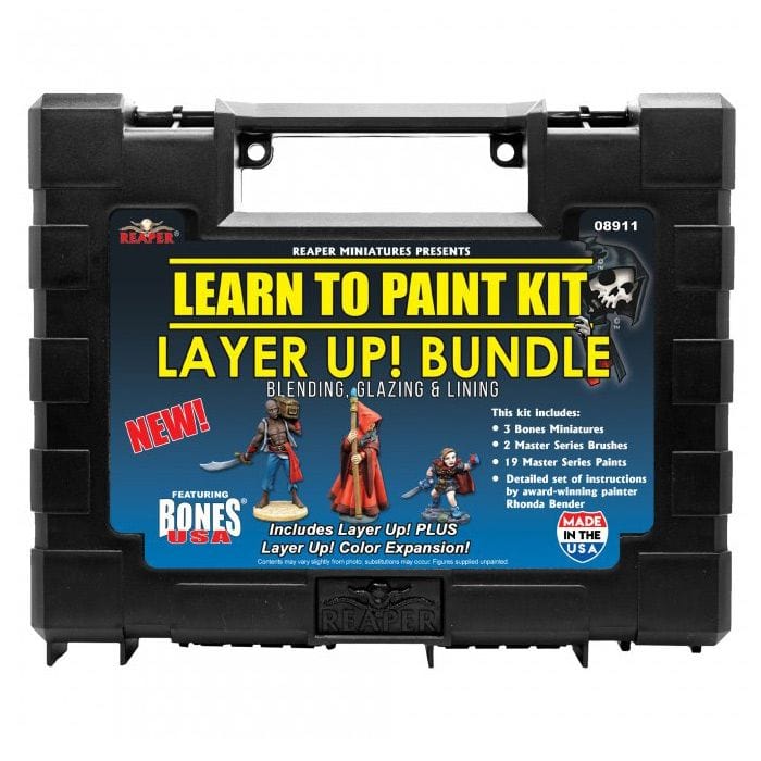 Reaper Miniatures Learn To Paint Kit: Layer Up! Bundle Deal - Lost City Toys
