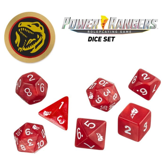 Renegade Game Studios Power Rangers Roleplaying Game Dice Set: Red - Lost City Toys