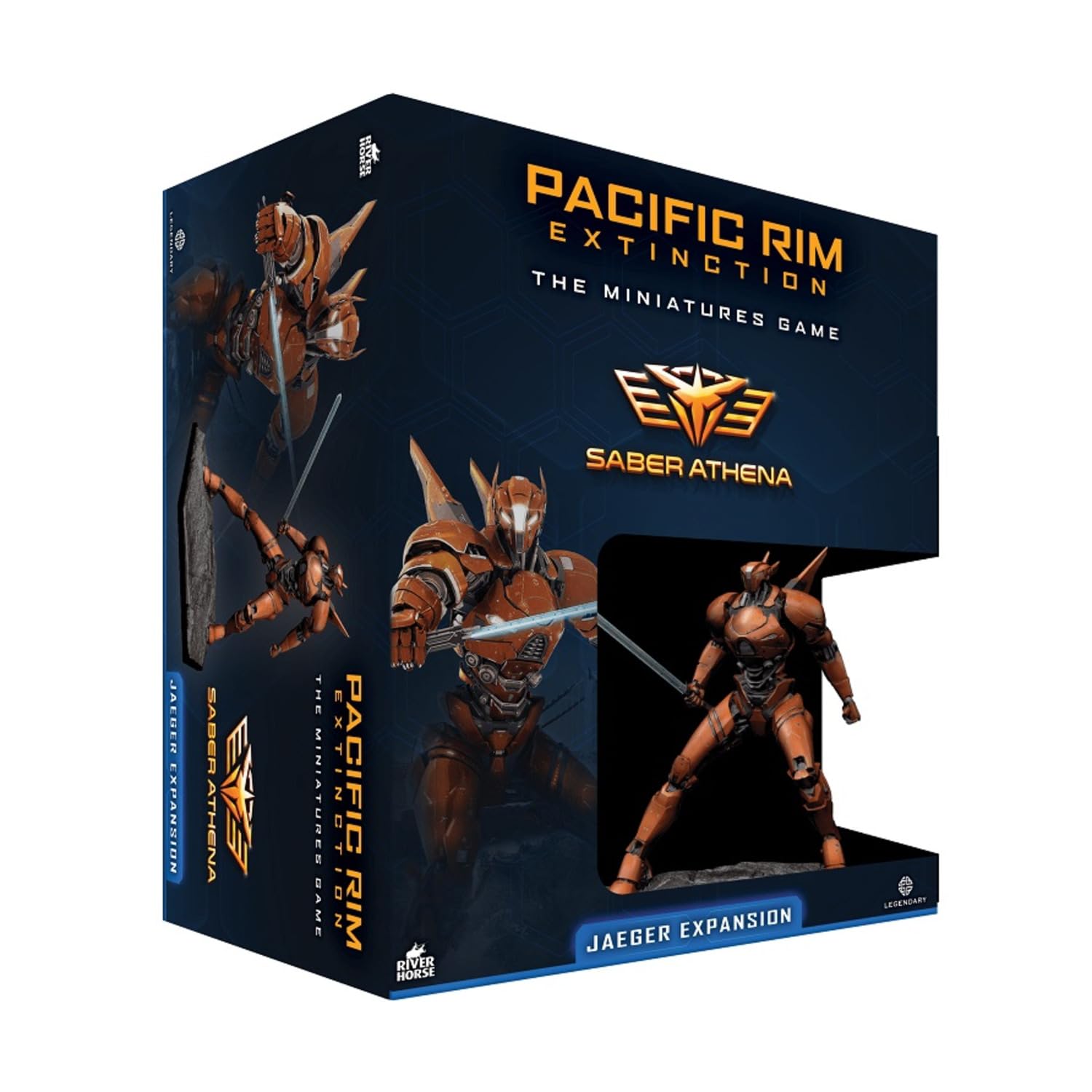 River Horse Miniatures Games Pacific Rim: Extinction Miniatures Game - Saber Athena Jaeger Expansion