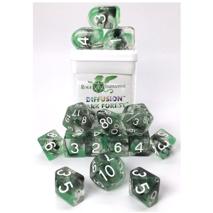 Role 4 Initiative 15 - Set Dice Diffusion Dark Forest with Arch'd4 & Balance'd20 - Lost City Toys