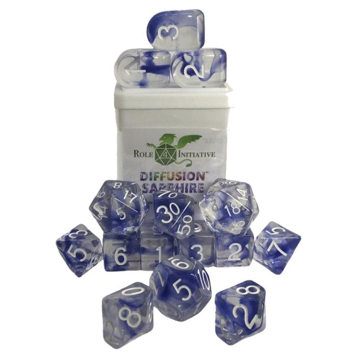 Role 4 Initiative 15 - Set Diffusion Sapphire with Arch'd4 & Balance'd20 - Lost City Toys