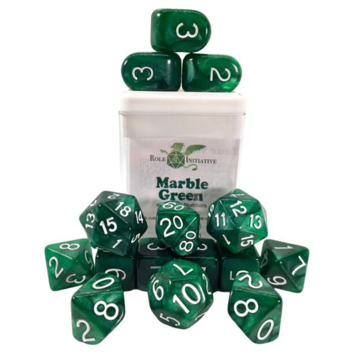 Role 4 Initiative 15 - Set Marble Green with Arch'd4 - Lost City Toys