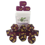 Role 4 Initiative 15 - Set Translucent Dark Purple with Yellow with Arch'd4 - Lost City Toys