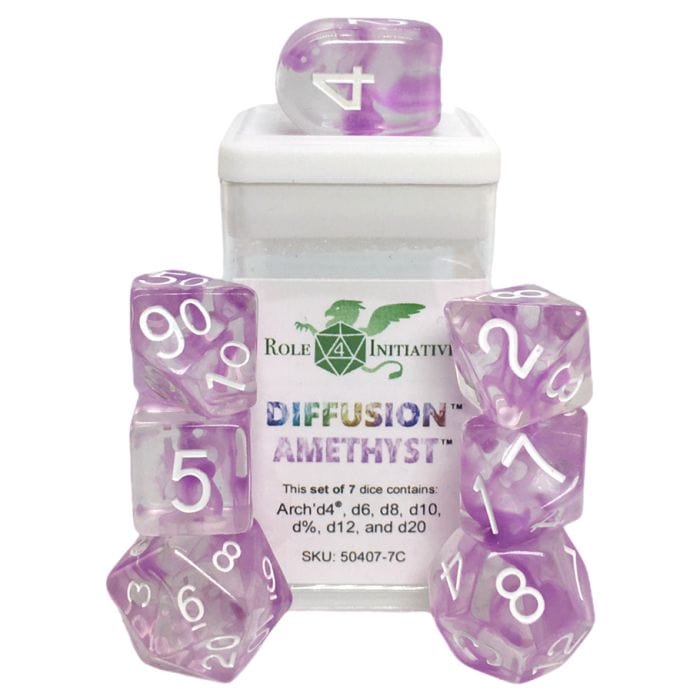 Role 4 Initiative 7 - Set Diffusion Amethyst with Arch'd4 & Balance'd20 - Lost City Toys