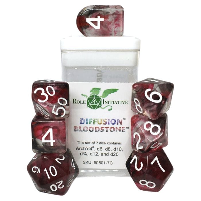 Role 4 Initiative 7 - Set Diffusion Bloodstone with Arch'd4 & Balance'd20 - Lost City Toys