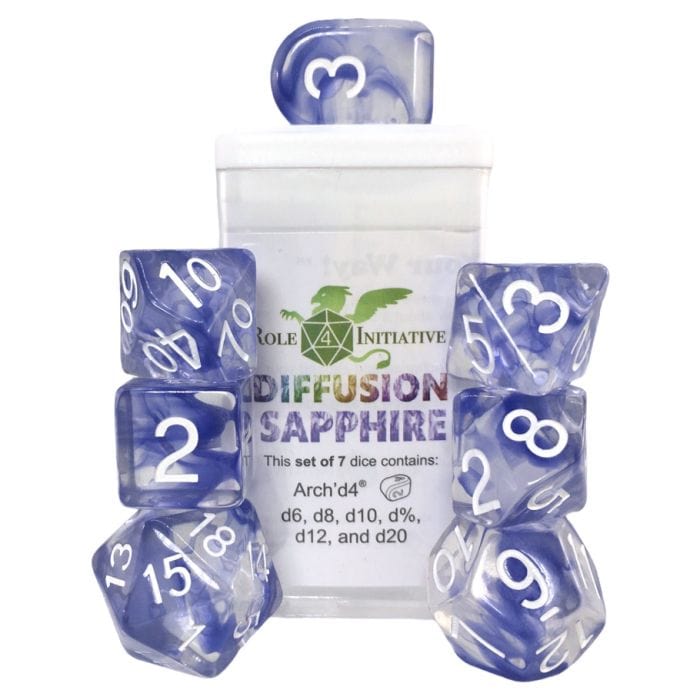 Role 4 Initiative 7 - Set Diffusion Sapphire with Arch'd4 & Balance'd20 - Lost City Toys