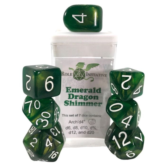 Role 4 Initiative 7 - Set Emerald Dragon Shimmer with Arch'd4 - Lost City Toys