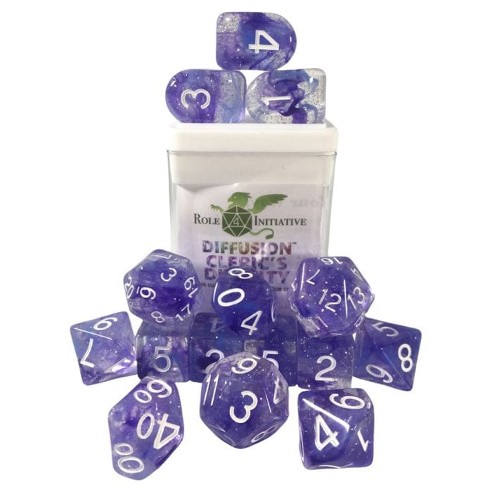 Role 4 Initiative Dice and Dice Bags Role 4 Initiative 15-Set Diffusion Cleric's Divinity with Arch'd4