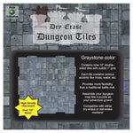 """Role 4 Initiative Dry - Erase Dungeon Tiles Graystone: 10"""" Square (9)""" - Lost City Toys