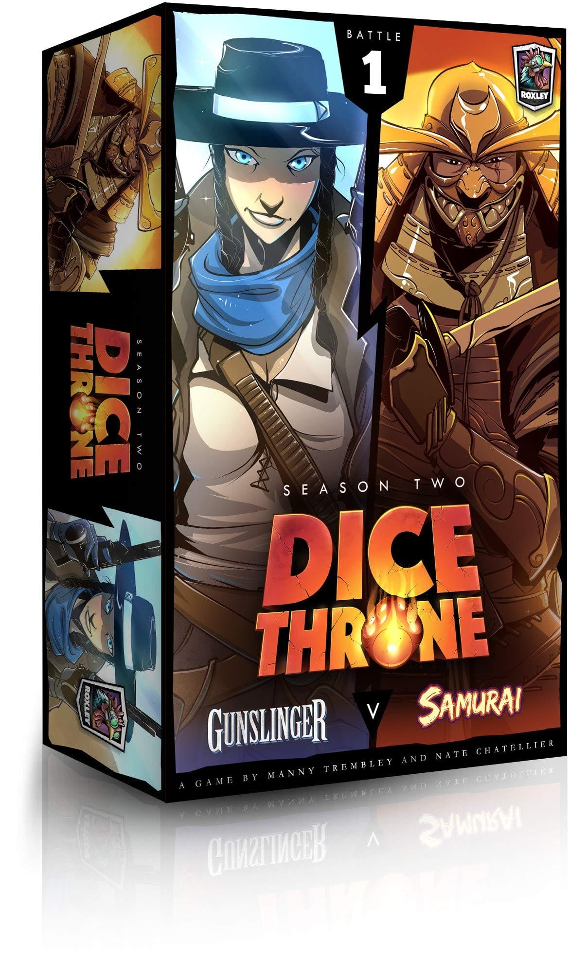 Roxley Games Dice Throne: Season 2 - Box 1 - Gunslinger vs Samurai - Lost City Toys