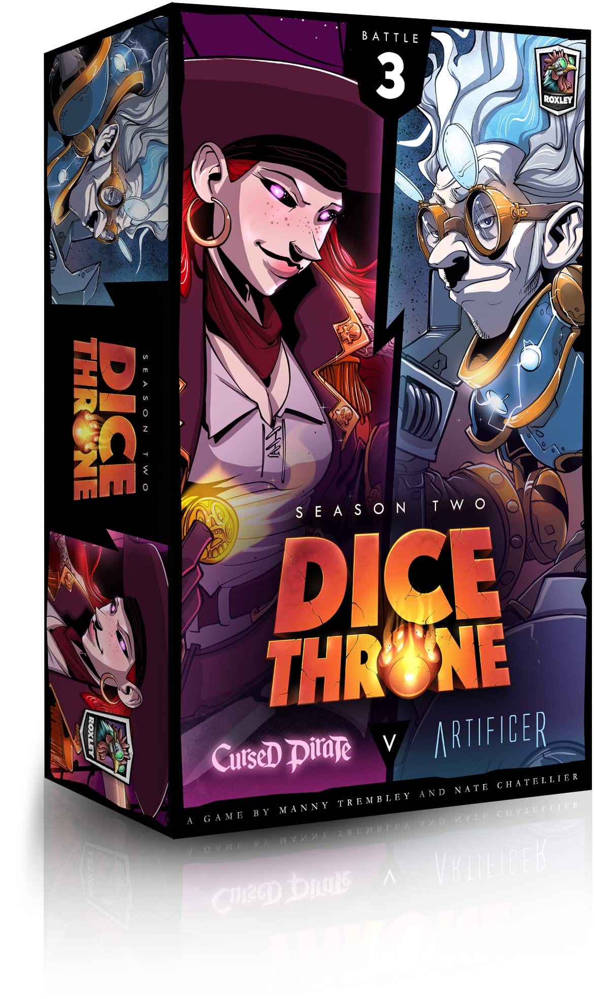 Roxley Games Dice Throne: Season 2 - Box 3 - Cursed Pirate vs Artificer - Lost City Toys