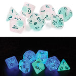 Sirius Dice 7 - Set Glowworm Frosted - Lost City Toys
