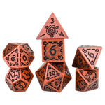 Sirius Dice 7 - Set Illusory Metal Copper - Lost City Toys