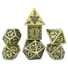 Sirius Dice 7 - Set Illusory Metal Gold - Lost City Toys