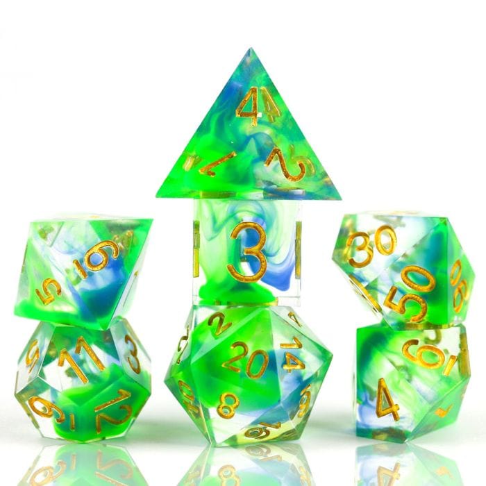 Sirius Dice 7 - Set Sharp - edged: Sharp Cyprus - Lost City Toys