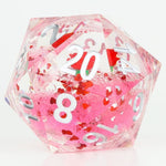 Sirius Dice d20 single 54mm Valentine's Snow Globe - Lost City Toys