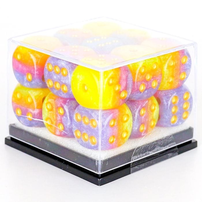 Sirius Dice d6Cube 12mm Tahitian Sunset (18) - Lost City Toys