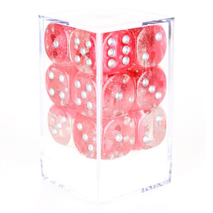 Sirius Dice d6Cube 16mm Hearts (12) - Lost City Toys